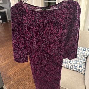 Banana Republic Pink and Black Mini Dress
